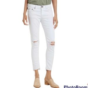 Rag & Bone Dre Capri White Jeans Size 27